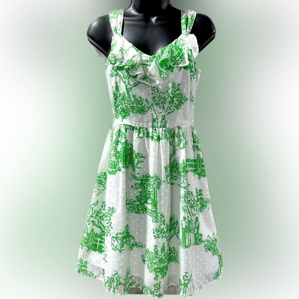 Lilly Pulitzer Peggy Dress in Spring Fever Toile, Size 2